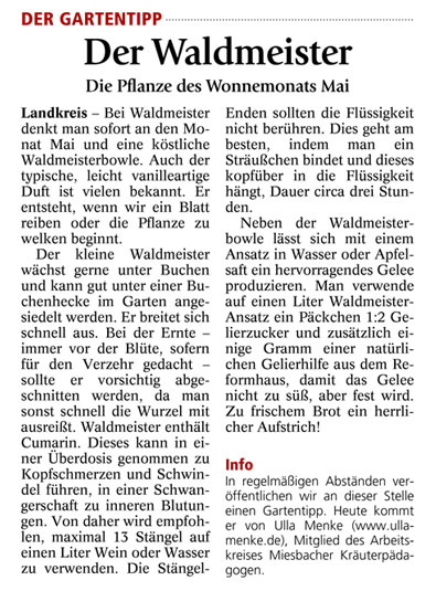 Presseartikel Miesbacher Merkur